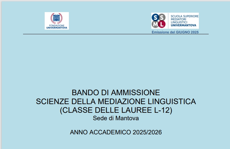 BANDO DI AMMISSIONE A.A. 2025/2026