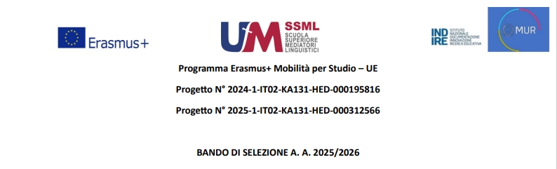 BANDO ERASMUS                  MOBILITA’ PER STUDIO A.A. 2025/2026