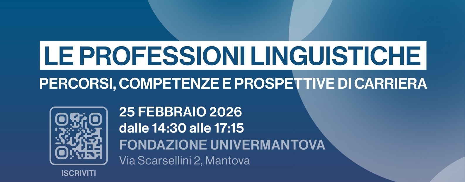 SEMINARIO “LE PROFESSIONI LINGUISTICHE”                         25/02/2026 ORE 14.30
