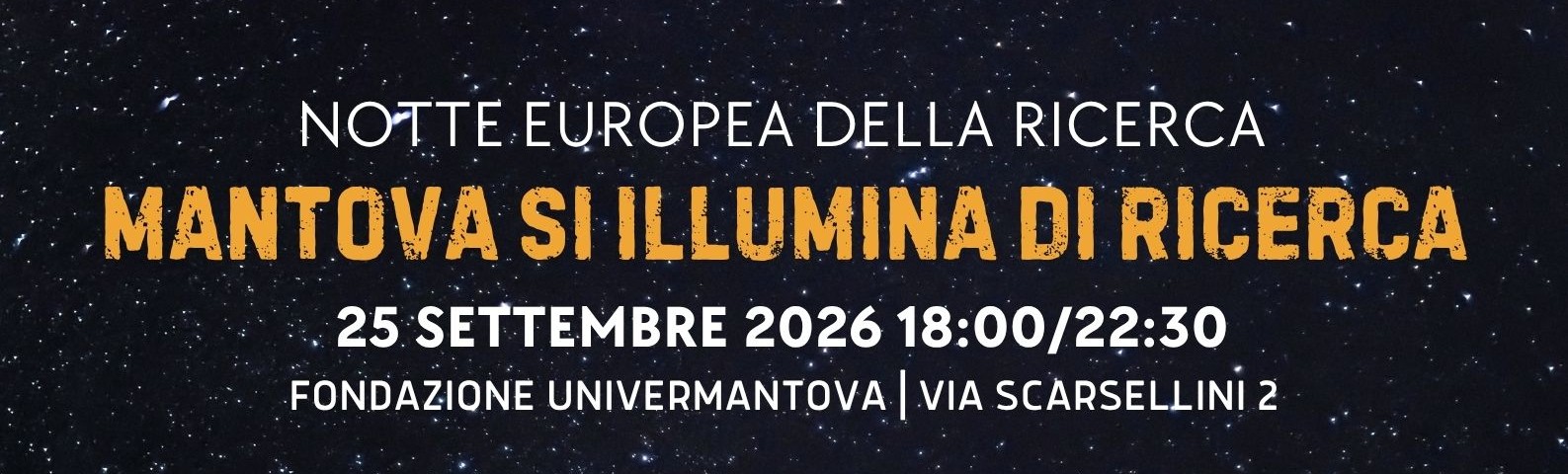 NOTTE DELLA RICERCA 25 SETTEMBRE 2026